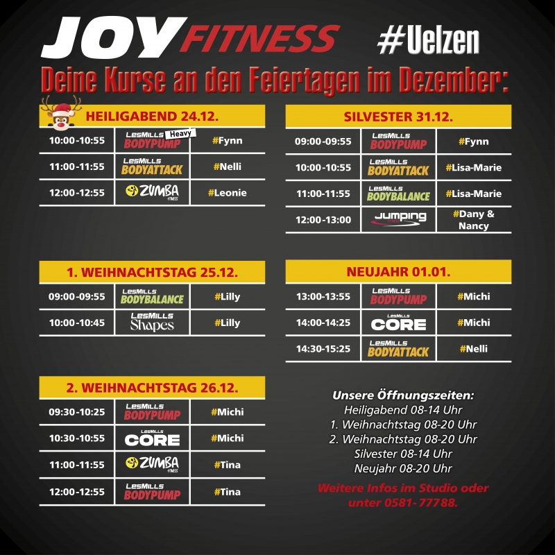 Weihnachten/Silvester/Neujahr